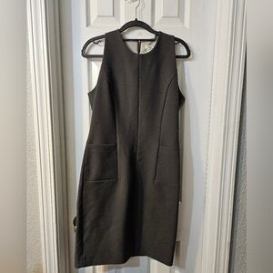 Hoss Intropia charcoal-grey neoprene dress